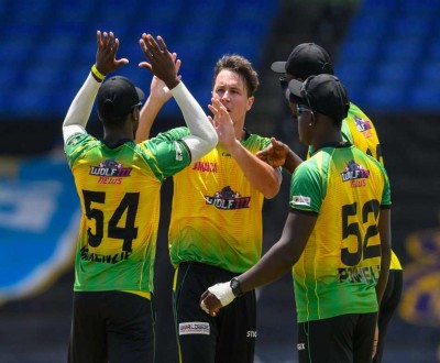CPL 2021 : Jamaica Tallawahs losing streak end as they beat St Kitts and Nevis Patriots by 22 runs.