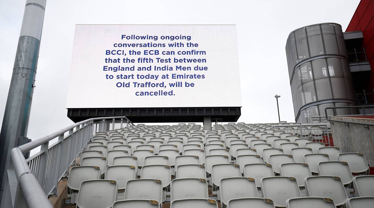 Manchester test between India and England Cancelled after India expressed apprehension.