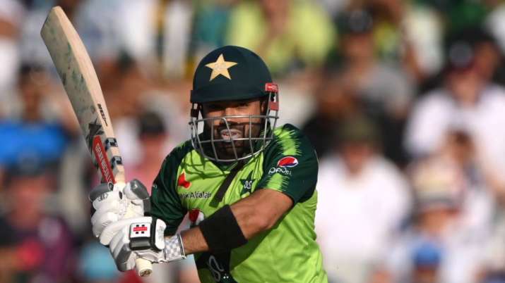 Pakistan beat defending champion West Indies in T20 World Cup warm-up match.