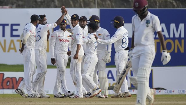 West Indies rattles against spin after SL bowled out for 386 on day 2