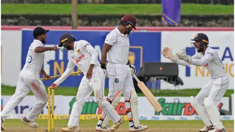 Sri Lanka beat WI by 187 runs in 1st test, go 1-0 up
